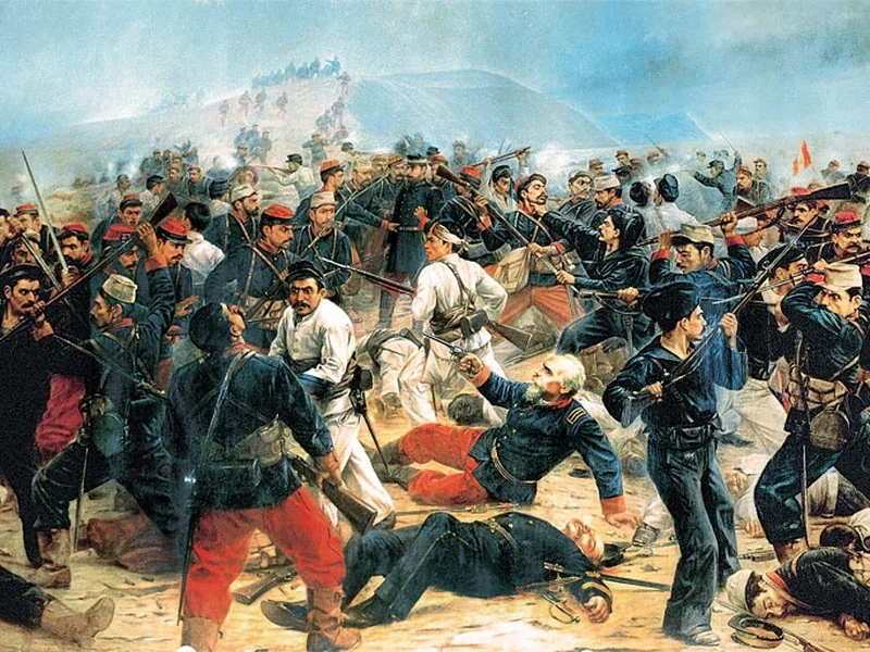 1864-Juan Lepiani - La morte dei Bolognesi nella battaglia di Arica